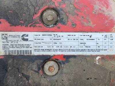 Cummins ISB Engine Core for a 2009 Freightliner MT45 Chassis