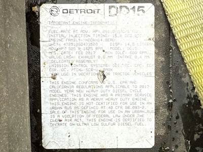 Detroit DD15 Engine Core