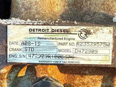 Detroit DD15 Engine Core