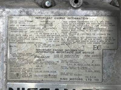 Hino J05D-TF Engine Core