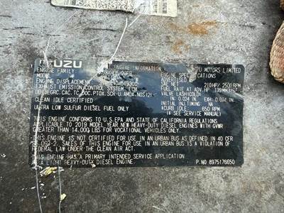 Isuzu 4HK1TC Engine Core