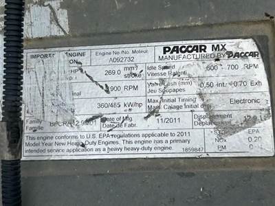 Paccar MX-13 Engine Core