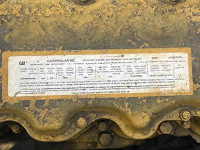 Caterpillar 3126 Engine for a 2003 Blue Bird All American/All Canadian