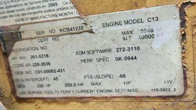 Caterpillar C13 Engine for a 2006 Sterling L9500
