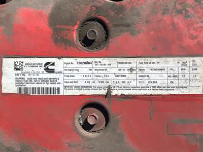 Cummins ISB Engine for a 2010 Freightliner M Line Walk-In Van For Sale ...