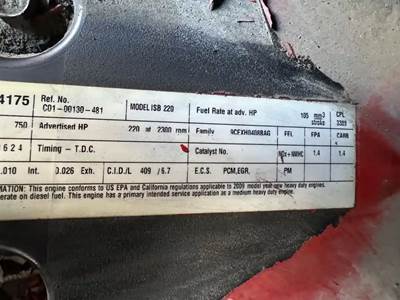 Cummins ISB Engine for a 2011 Freightliner B2