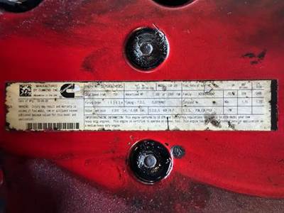 Cummins ISB Engine for a 2009 Freightliner MT55 Chassis