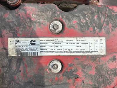Cummins ISB Engine for a 2008 Freightliner MT55 Chassis