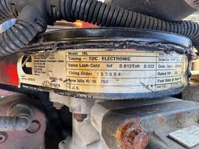 Cummins ISL Engine - 330 HP, ARR/CPL 3733