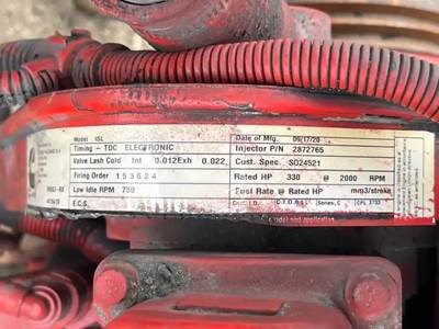 Cummins ISL Engine for a 2010 New Flyer DE40 LF