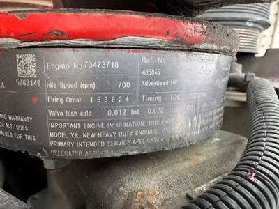 Cummins ISL Engine - 330 HP, ARR/CPL 3733