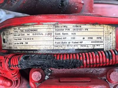 Cummins ISL Engine for a 2009 New Flyer DE40 LF