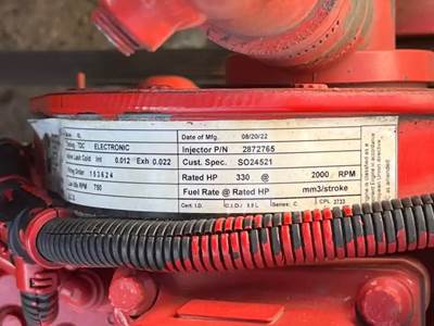 Cummins ISL Engine for a 2011 New Flyer Xcelsior