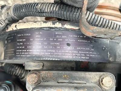 Cummins ISM Engine for a 2010 New Flyer DE40 LF