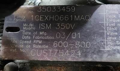 Cummins Engine for a 2002 International 2574
