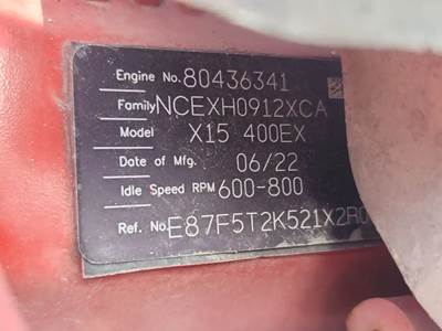 Cummins X15 Engine for a 2023 Peterbilt 579