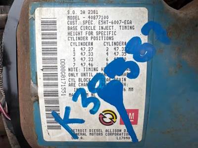 Detroit 8.2 Engine for a 1987 Ford C800