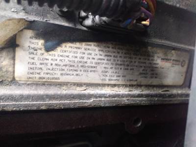 Detroit Series 60 Engine for a 2009 Freightliner Cascadia 125