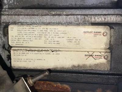 Detroit Series 60 Engine for a 2005 American La France Eagle