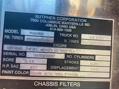 Detroit Series 60 Engine - 400 HP, ARR/CPL Other