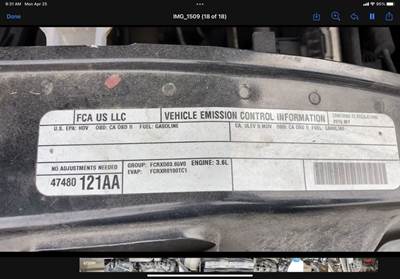 Dodge Engine for a 2015 Ram ProMaster 3500