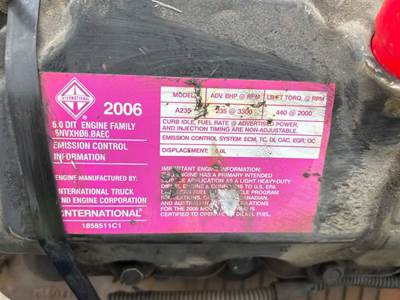 Ford 6.0L Engine for a 2006 Ford E-450 Super Duty