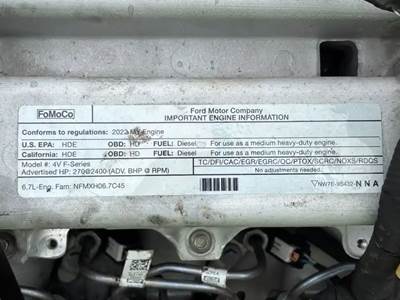 Ford 6.7L Powerstroke Engine for a 2023 Ford F-750 For Sale | Elkton ...