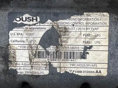 Ford 6.8 LPG Engine for a 2015 Blue Bird BB Conventional