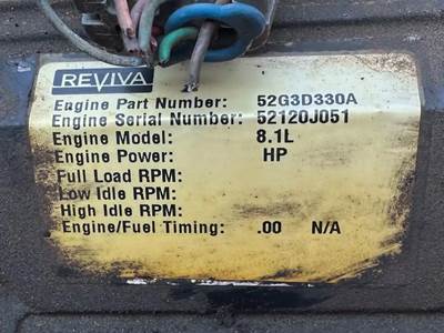 GM/Chev (HD) 8.1L Engine for a 2007 Workhorse Custom Chassis W62