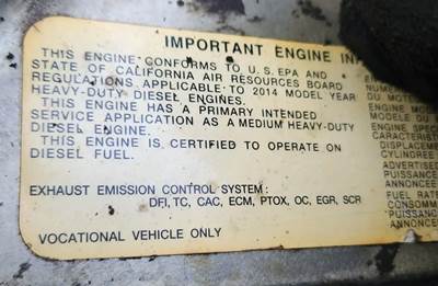 Hino J08E-VC Engine for a 2015 Hino 268