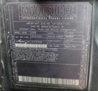 International Engine for a 2009 International 4300 LP