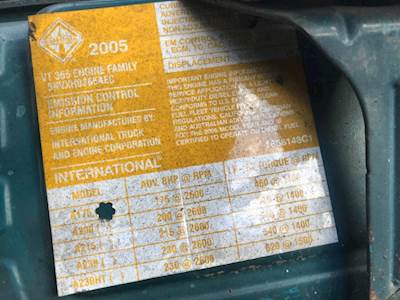 2006 International VT365 Engine - 175 HP, ARR/CPL 216 For Sale | Elkton ...