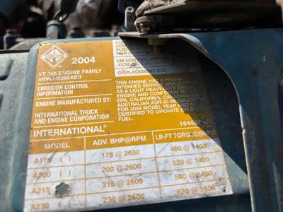 International VT365 Engine for a 2005 International 4200