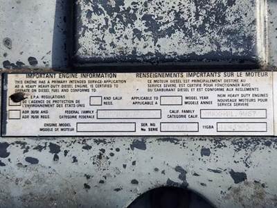 Mack E7 Engine for a 2001 Mack RD688S