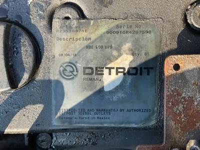 Mercedes-Benz MBE 900 Engine for a 2007 Freightliner MT45 Chassis