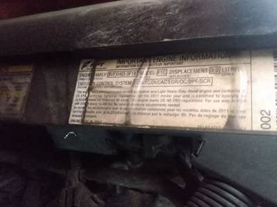 Mitsubishi F1C Engine for a 2012 Mitsubishi FEC92S