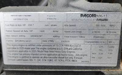 Paccar MX-13 Engine for a 2026 Kenworth T680