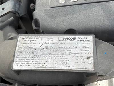 Paccar MX-13 Engine for a 2021 Kenworth T880