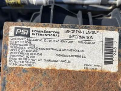 (Used) Gm/Chev (Hd) 6.0L, Engine Assembly- Chevrolet Silverado 2500HD