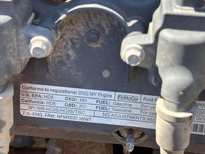 (Used)Engine, Ford 7.3L, Engine Assembly-  Family Number: NFMXE07.3BW7,