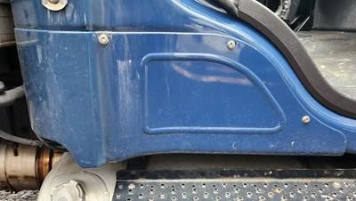 Used 2019 Freightliner M2 106 Right Under Cab Cover, Blue Fiberglass