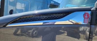 Used 2023 Kenworth T680 Left Hood Air Vent, Chrome and Black