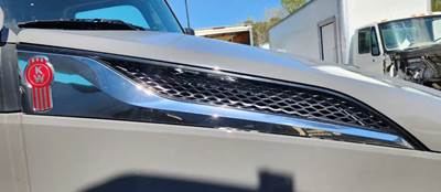 Used 2023 Kenworth T680 Right Hood Air Vent, Chrome and Black