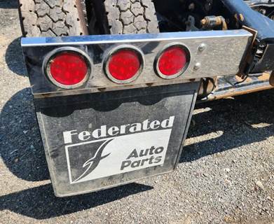 Used 2016 Mack Pinnacle CHU613 Rear Left Chrome Mud Flap Hanger with 3 Lights