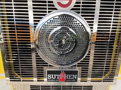 (Used) 2006 Sutphen Industrial 75’ Aerial Ladder, Air Horn- Location: Grille,