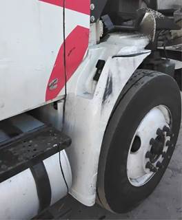 International MV607 Right Fender Extension