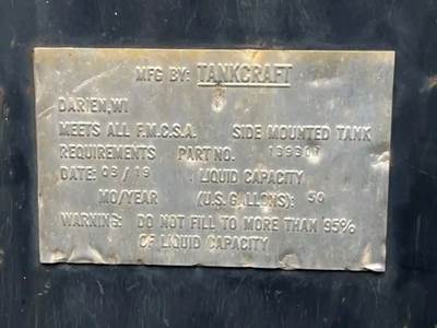 Capacity TJ5000 Left Fuel Tank for a 2012 Capacity Of Texas TJ5000