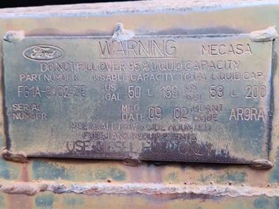 Ford F-650 Left Fuel Tank