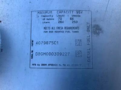 International LT625 Right Fuel Tank