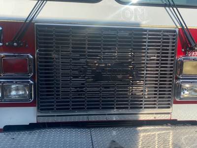 (Used) 2002 E-One Firetruck, Grille- Color: Chrome, Material: Steel, For More